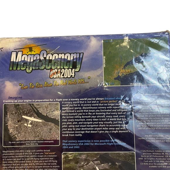 MegaScenery USA 2004 Vol. 2 Aviator New York Microsoft Flight Simulator PC Game - Picture 3 of 4